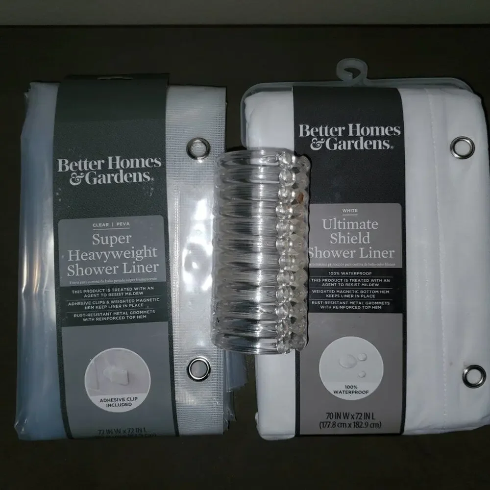Better Homes & Gardens Shower Curtains || Set of 2